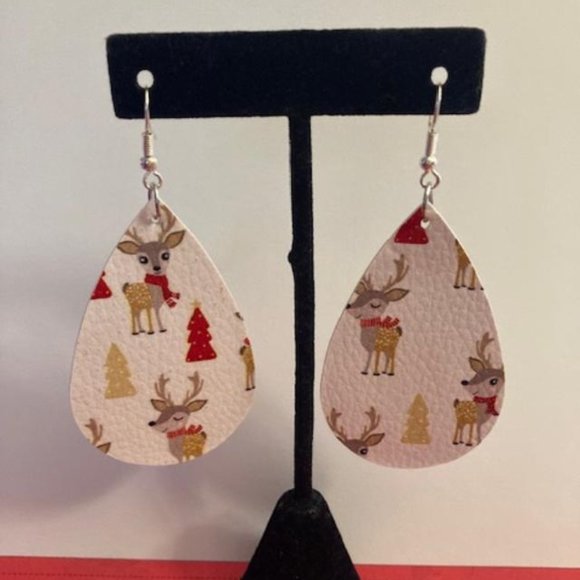 3/$12~Christmas Reindeer Earrings - Picture 2 of 6